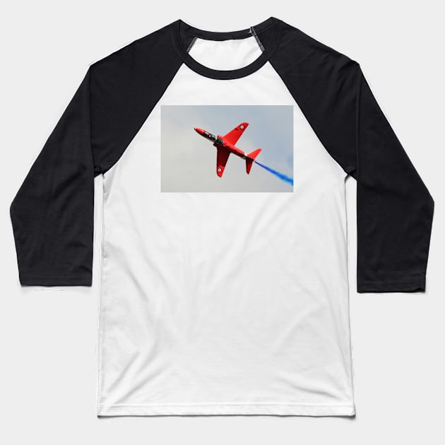 Red Arrows Hawk Baseball T-Shirt by CGJohnson